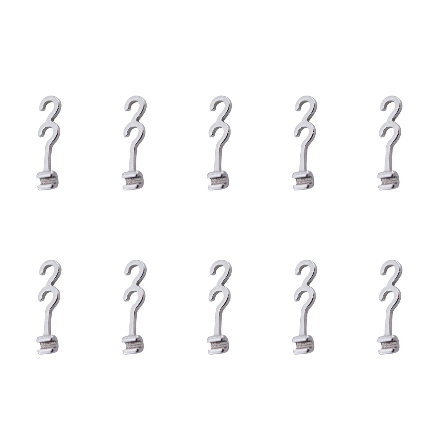 Gancho frisável ortodôntico dental ISTAR, gancho frisável sprial, direito duplo, 10 unidades/saco