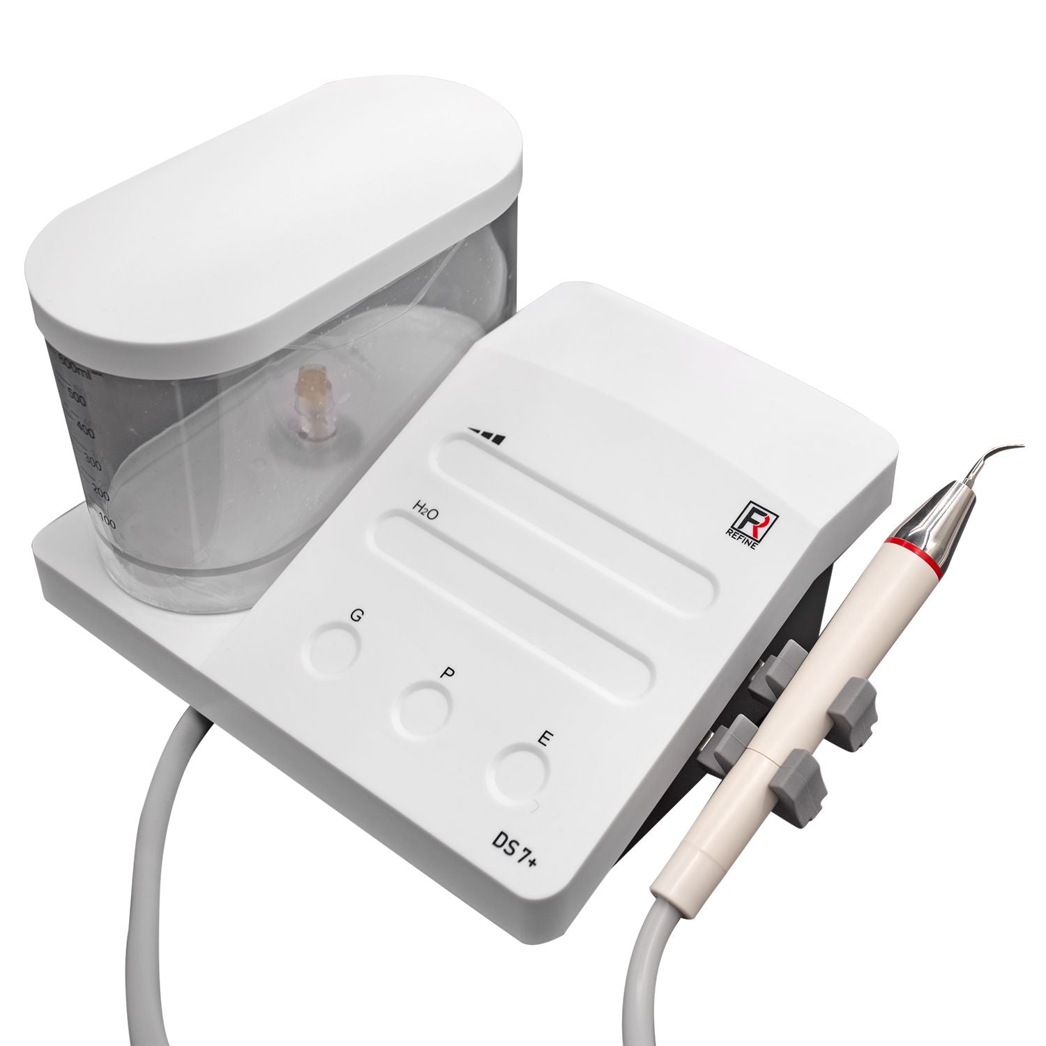 Raspador ultrassônico dental com luz LED, máquina raspadora ultrassônica de dente com garrafa de água, tratamento periodontal e tratamento de canal radicular