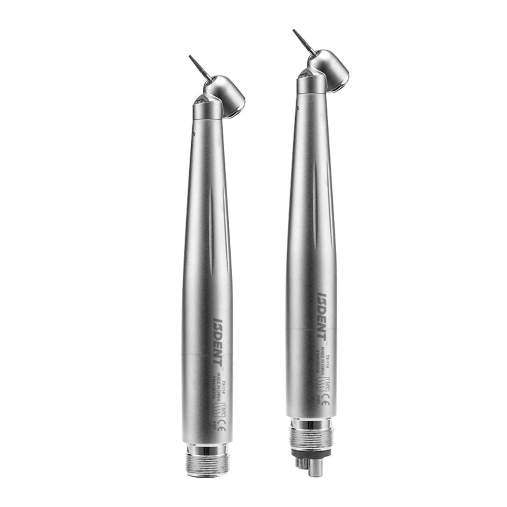 ISDENT 45 Degree Dental High Speed Handpiece With LED Light, 2/4 Hole Surgical Airotor Handpiece