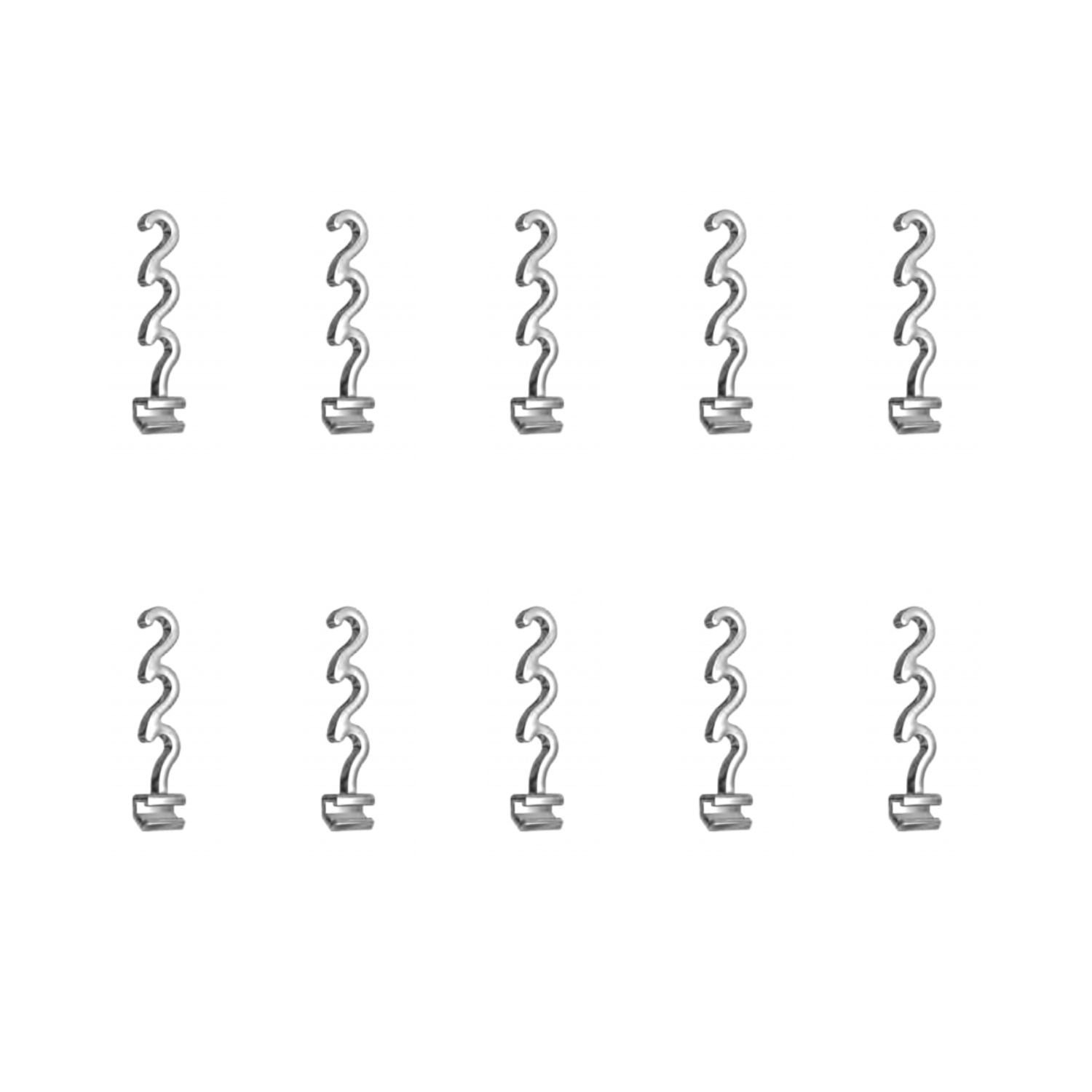 Gancho engarzable de ortodoncia Dental ISTAR, gancho engarzable en espiral, derecho, 10 unids/bolsa