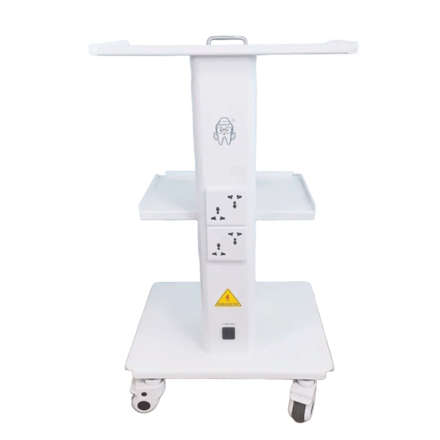 Dental Trolley Cart, Stainless Steel Dental Clinic Trolley, Dental Mobile Carts With Built-In Socket