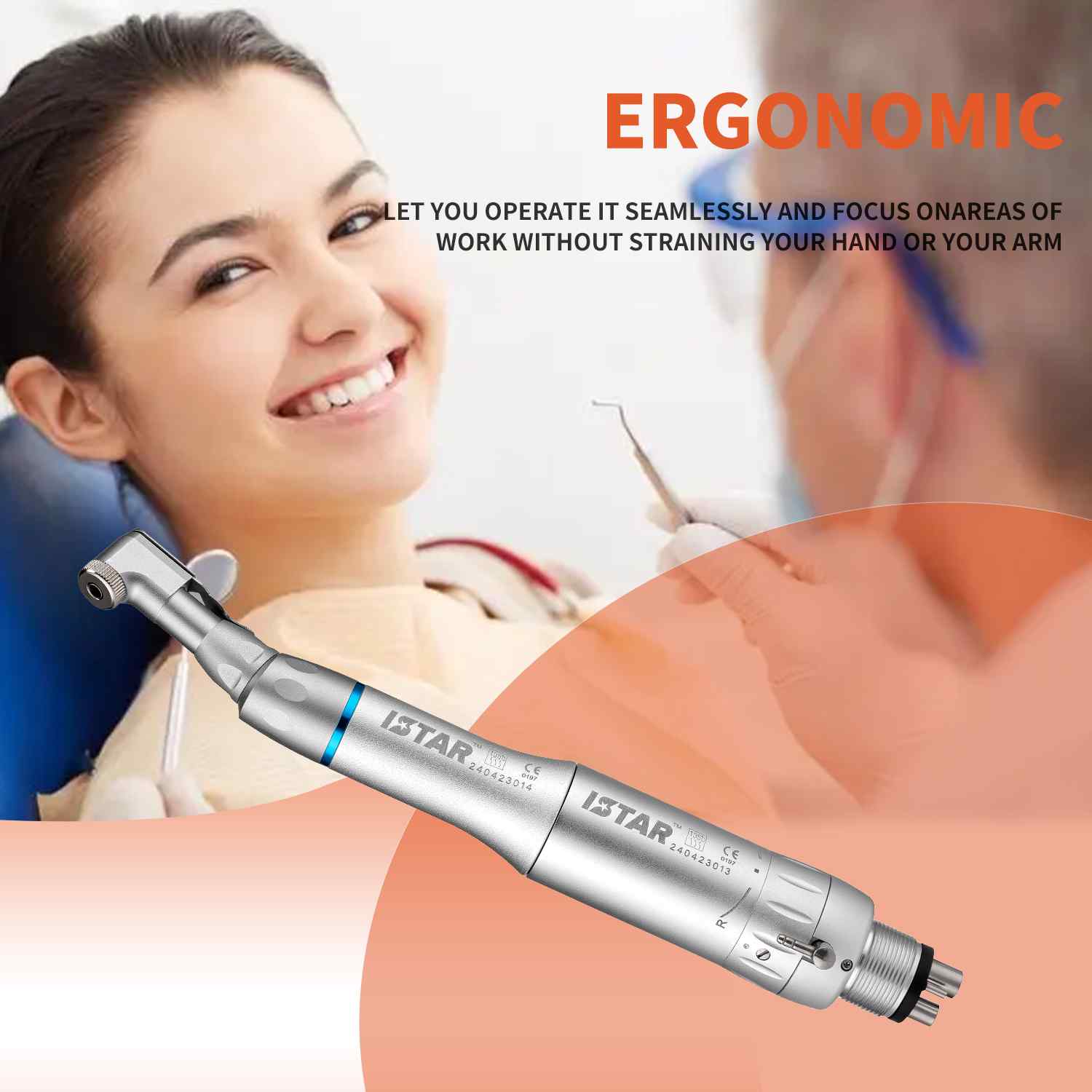 External Water Spray Contra Angle Handpiece