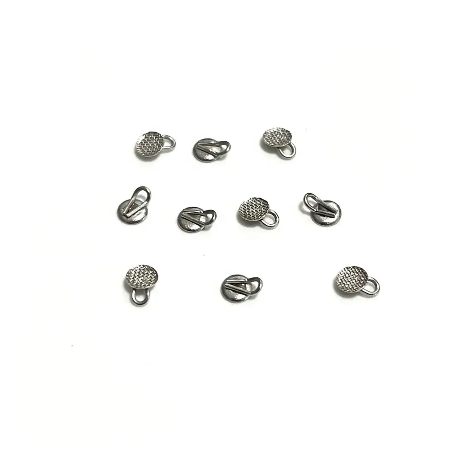 ISTAR Caplin Hooks, Orthodontic Kaplan Hooks, Lingual Button with Traction Hook, 10Pcs/Bag