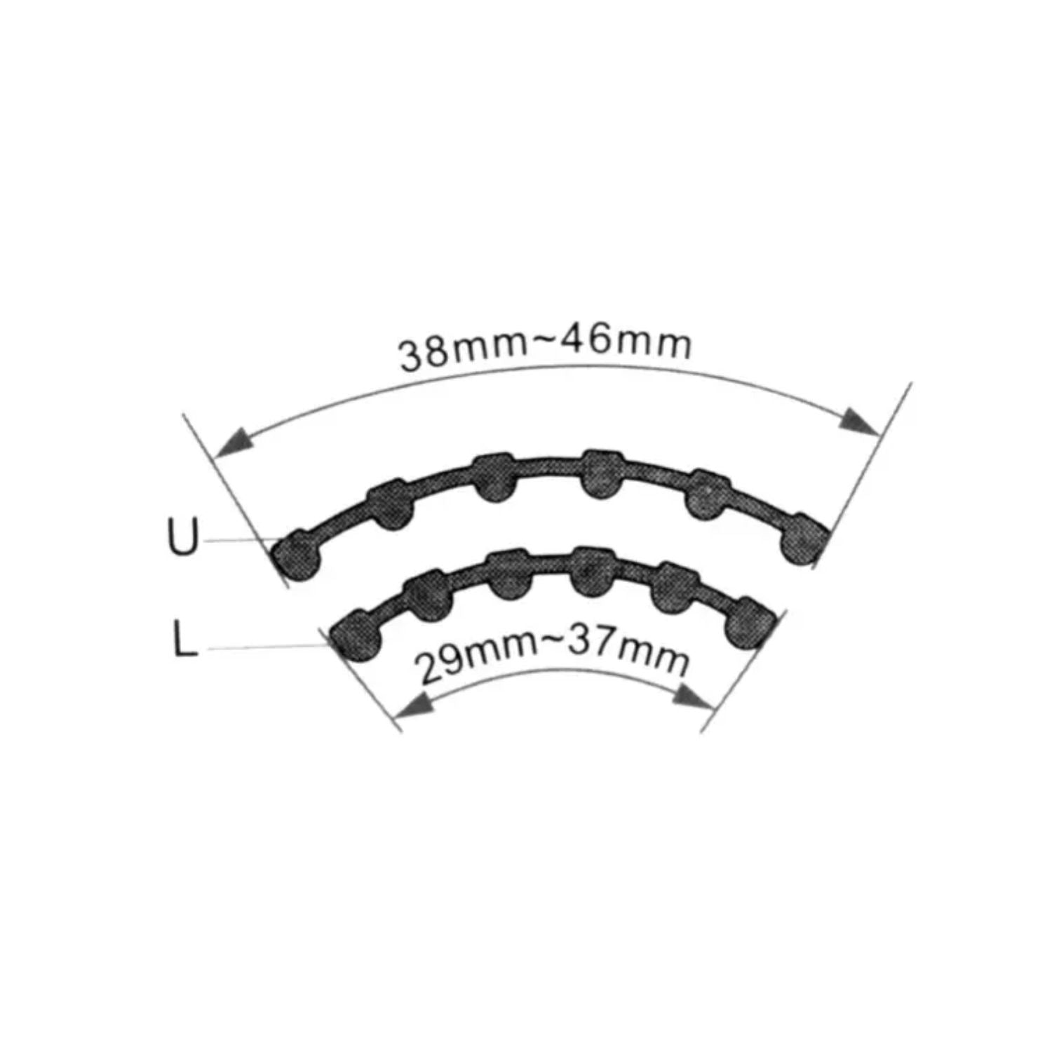 Dispositif de retenue linguale orthodontique dentaire ISTAR, 3-3 38 mm, 2 pièces/paquet