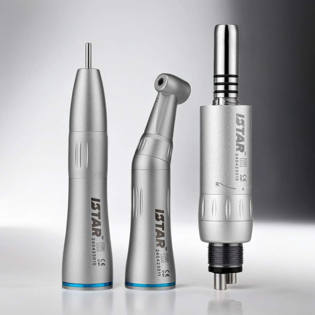 Low Speed Handpiece Set, Straight & Contra Angle Handpiece with Motor