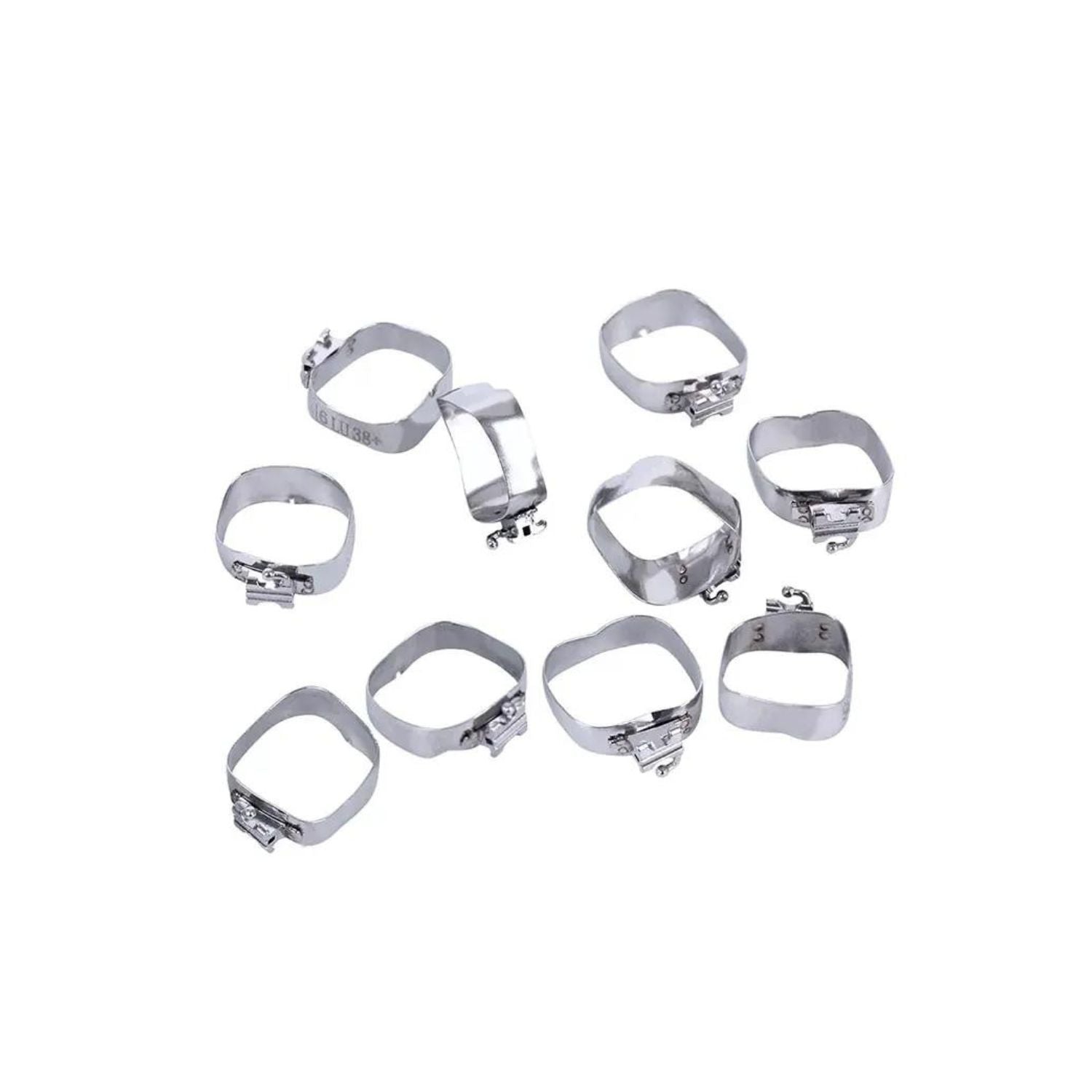 ISTAR Dental Orthodontic Molar Band ، Roth Band ، Frist Molar ، مع أنبوب الشدق ، 4pcs/bag