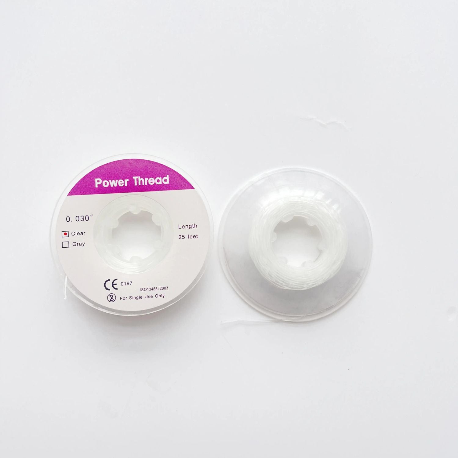 ISTAR Dental Orthodontic Power Thread, transparente, 25 pies/rollo, 0.