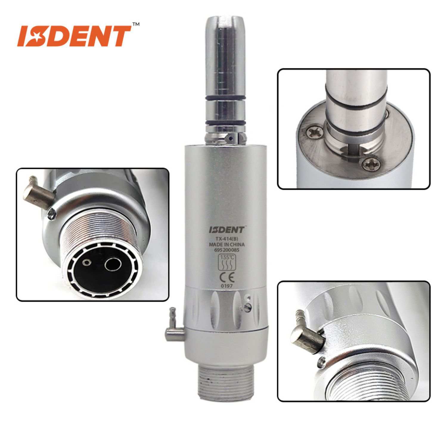 Dental Low Speed Motor, External Water Spray Air Motor For Low Speed Handpiece, 2 Holes/4 Holes