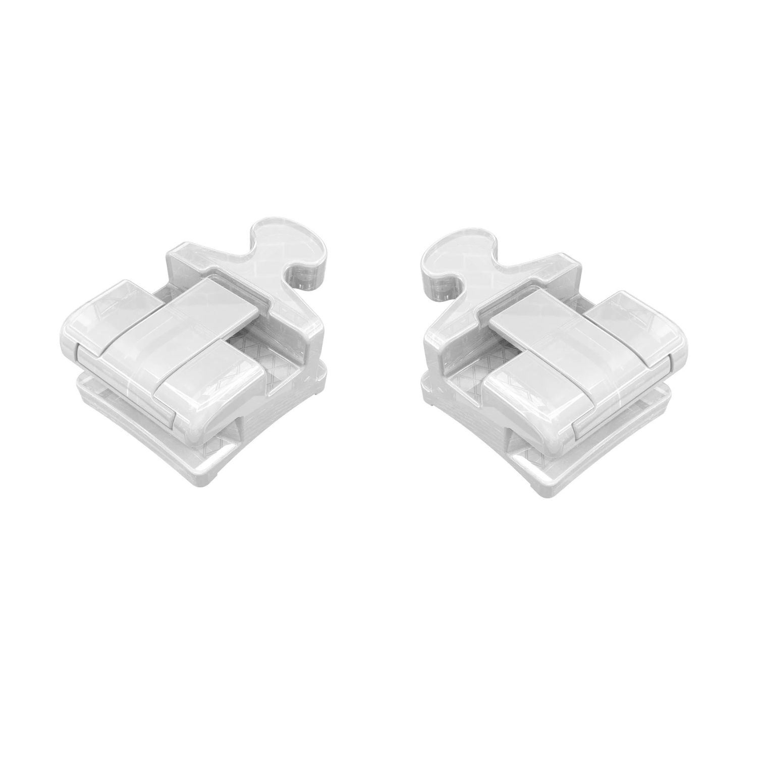 Selbstligierendes Keramik-Bracket (Roth 022), Teile für kieferorthopädische Brackets, 20 Stück/Karton