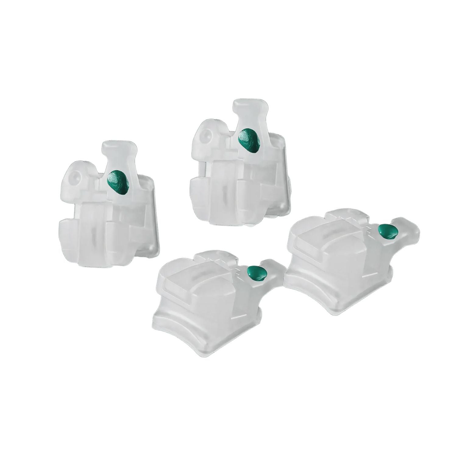 Support auto-ligaturant en céramique (Roth 022), pièces de support orthodontique, 20 pièces/boîte