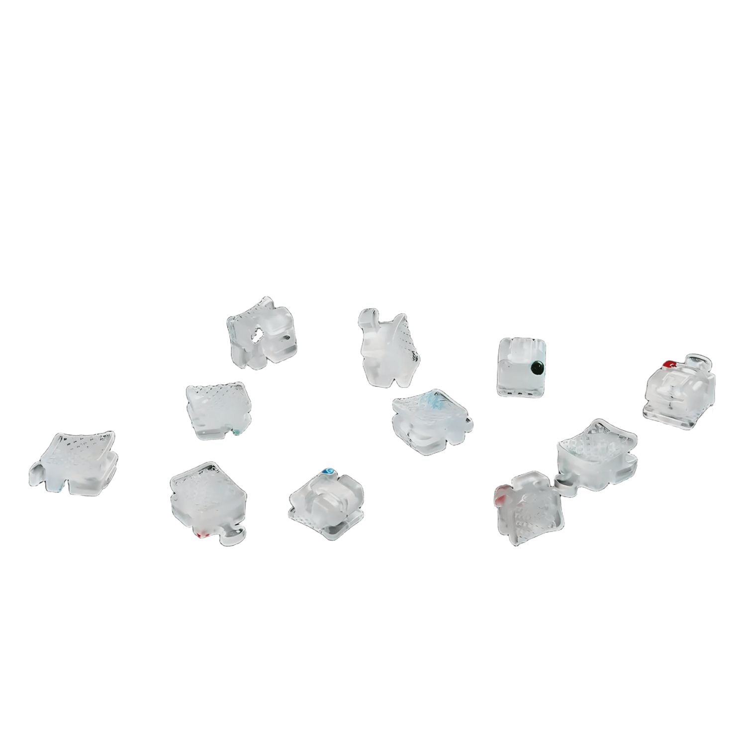 Ceramic Self-Ligating Bracket (Roth 022), Orthodontic Bracket Parts, 20pcs/Box