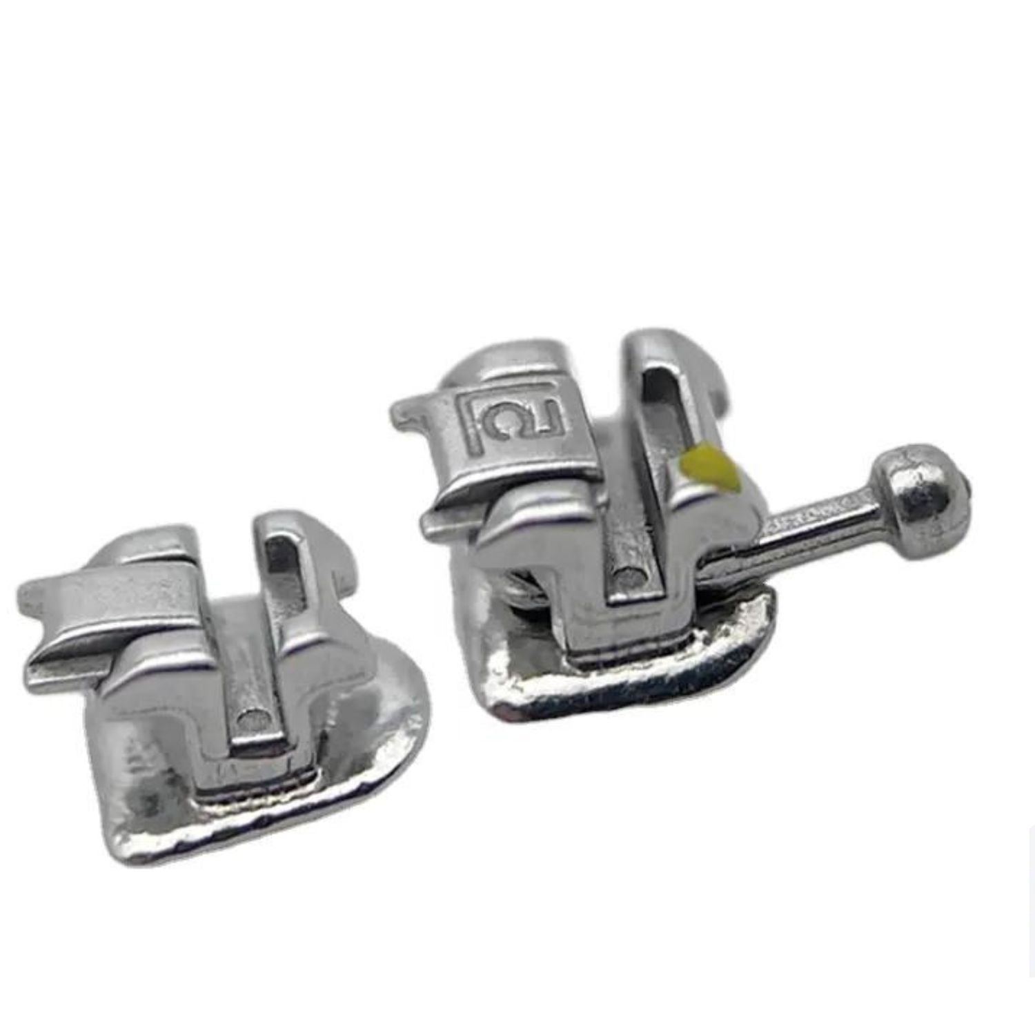 ISDENT Bracket On Teeth, Self-Ligating Metal Brackets (Roth 022), Fourth Generation, 28pcs/Box