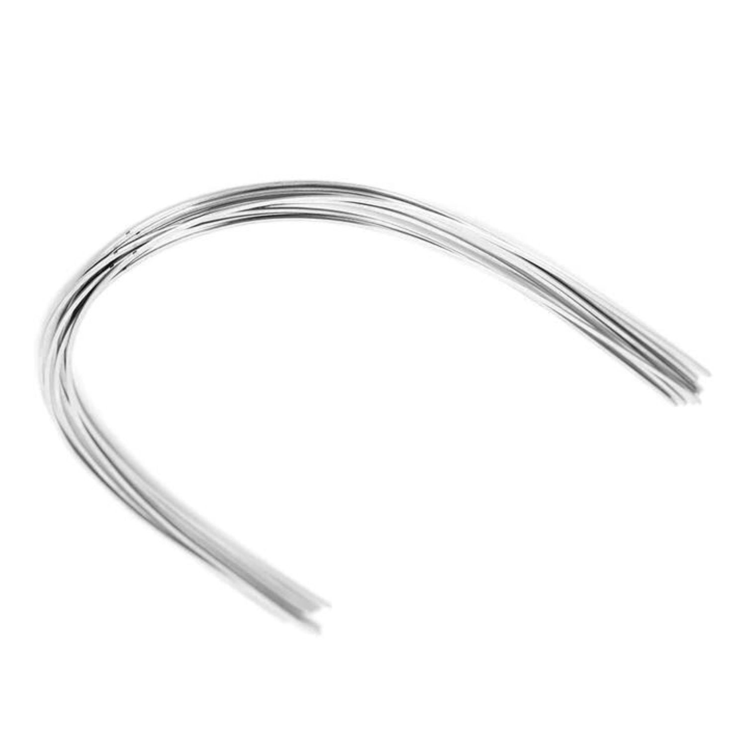 ISDENT Stainless Steel Archwire, Ovoid Form Rectangular Full Size, Thick & Pokey Wire Braces, 10pcs/Pack