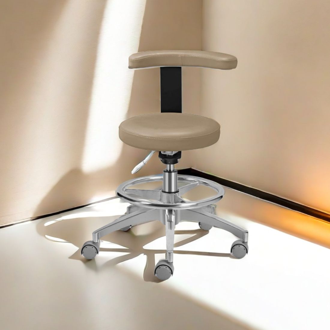 dental assistant chair with back support