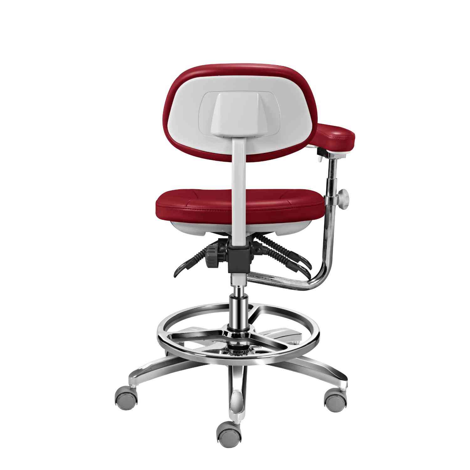 dental assistant chair with back support 