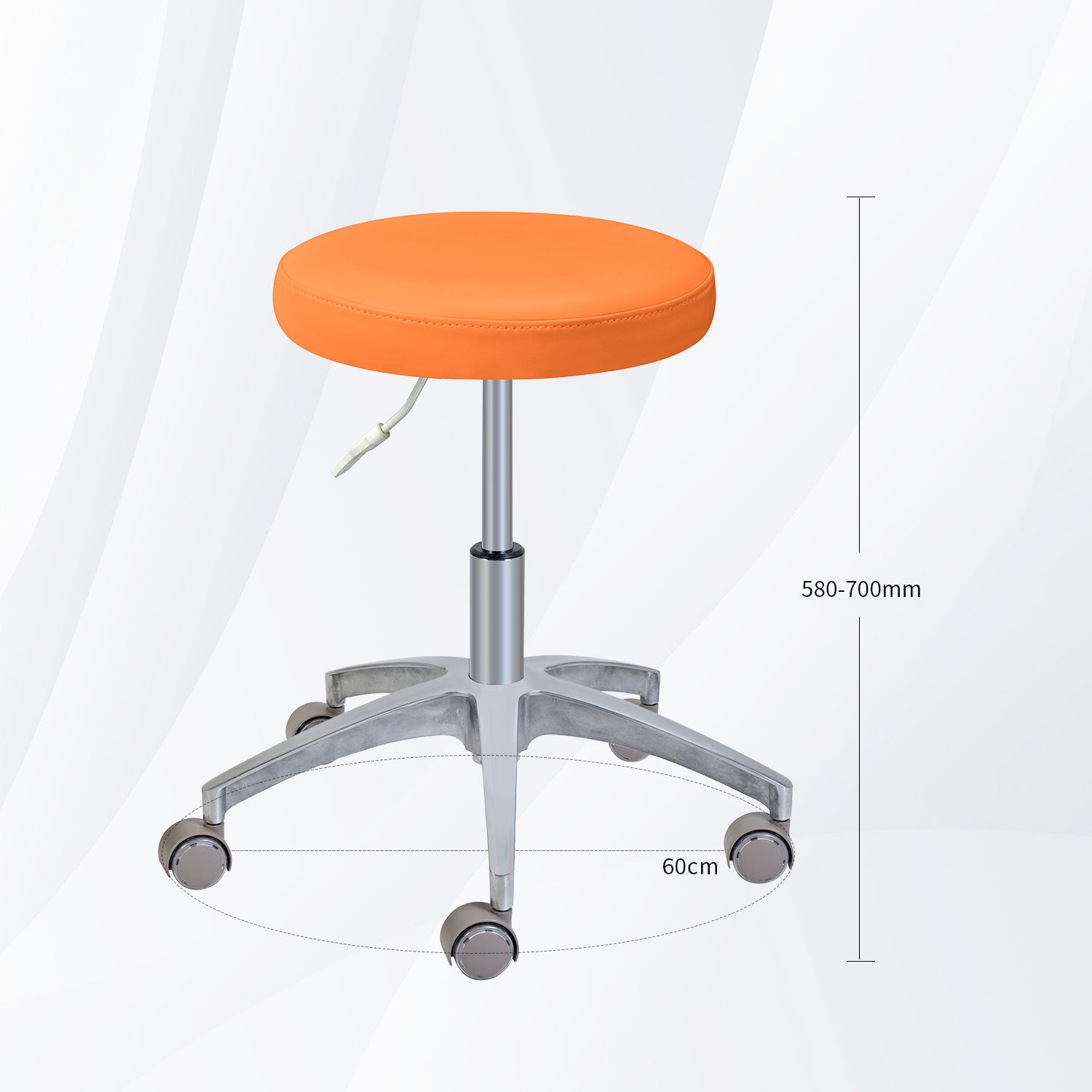 Dental Stool Economy Chair, PU Fabric Dentist Stool And Assistant Stool