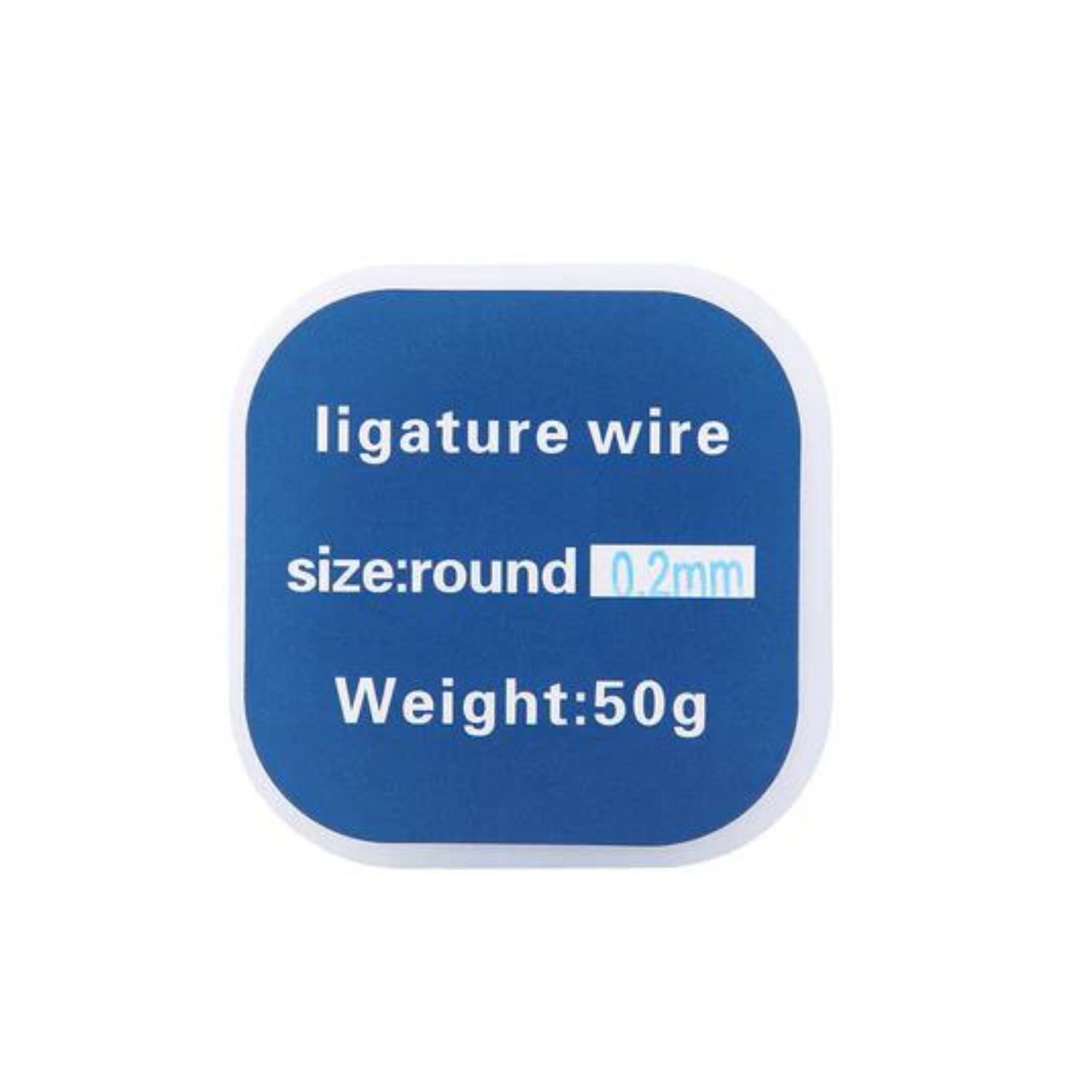 ISDENT Orthodontic Braces Ligature Wire, Stainless Steel Round, 0.2mm 50g/Roll