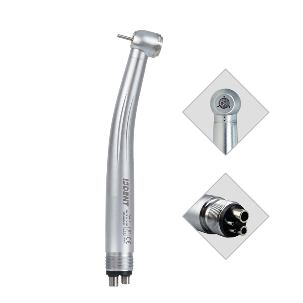 ISDENT Dental High Speed Handpiece, Ergonomic Airmotor Handpiece, 2/4 Hole & Push Button Handpiece