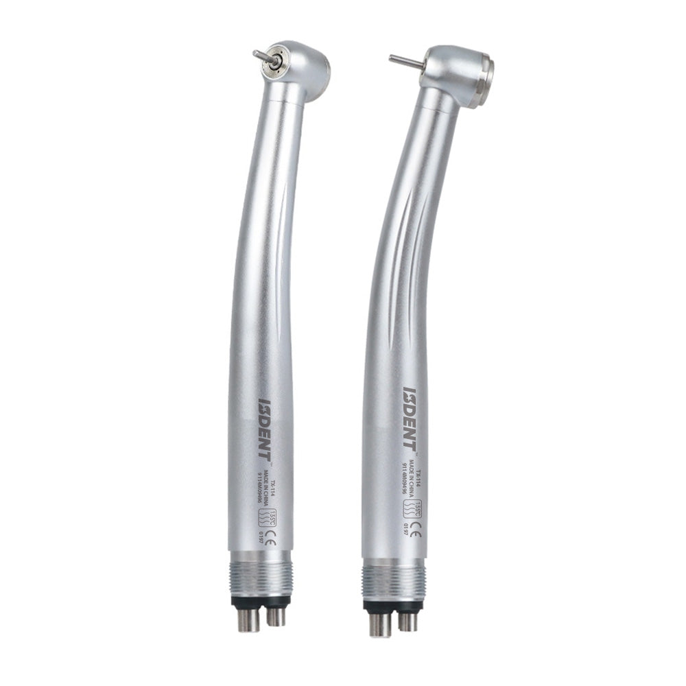 ISDENT Dental High Speed Handpiece, Ergonomic Airmotor Handpiece, 2/4 Hole & Push Button Handpiece