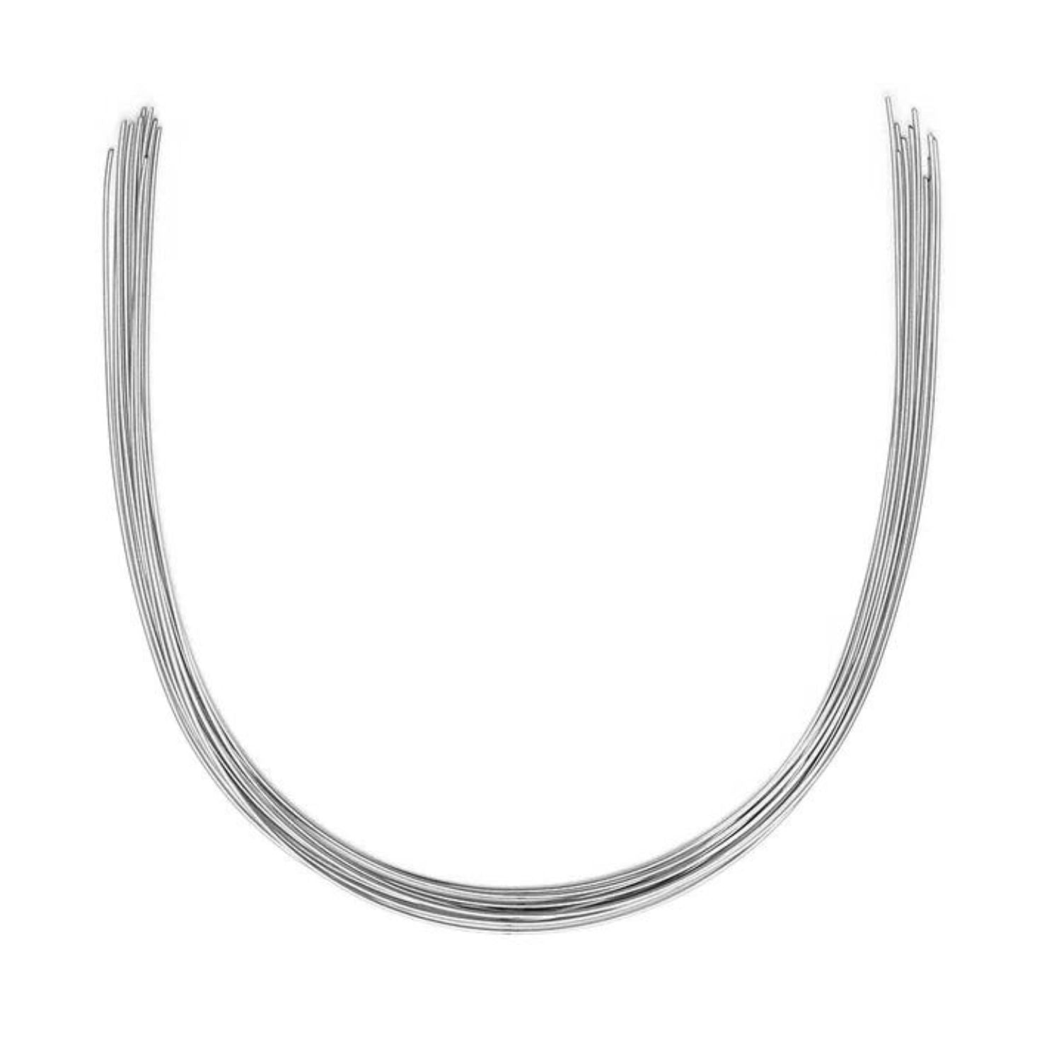 ISDENT Stainless Steel Archwire, Ovoid Form Round Full Size, Thick & Pokey Wire Braces, 10pcs/Pack